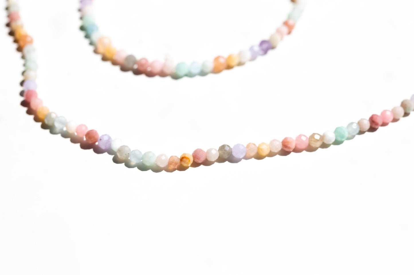 PASTEL SUNRISE - buntes Perlenarmband aus echten Edelsteinen