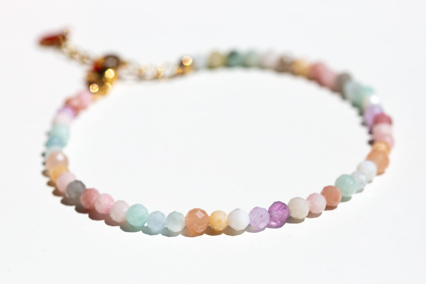 PASTEL SUNRISE - buntes Perlenarmband aus echten Edelsteinen