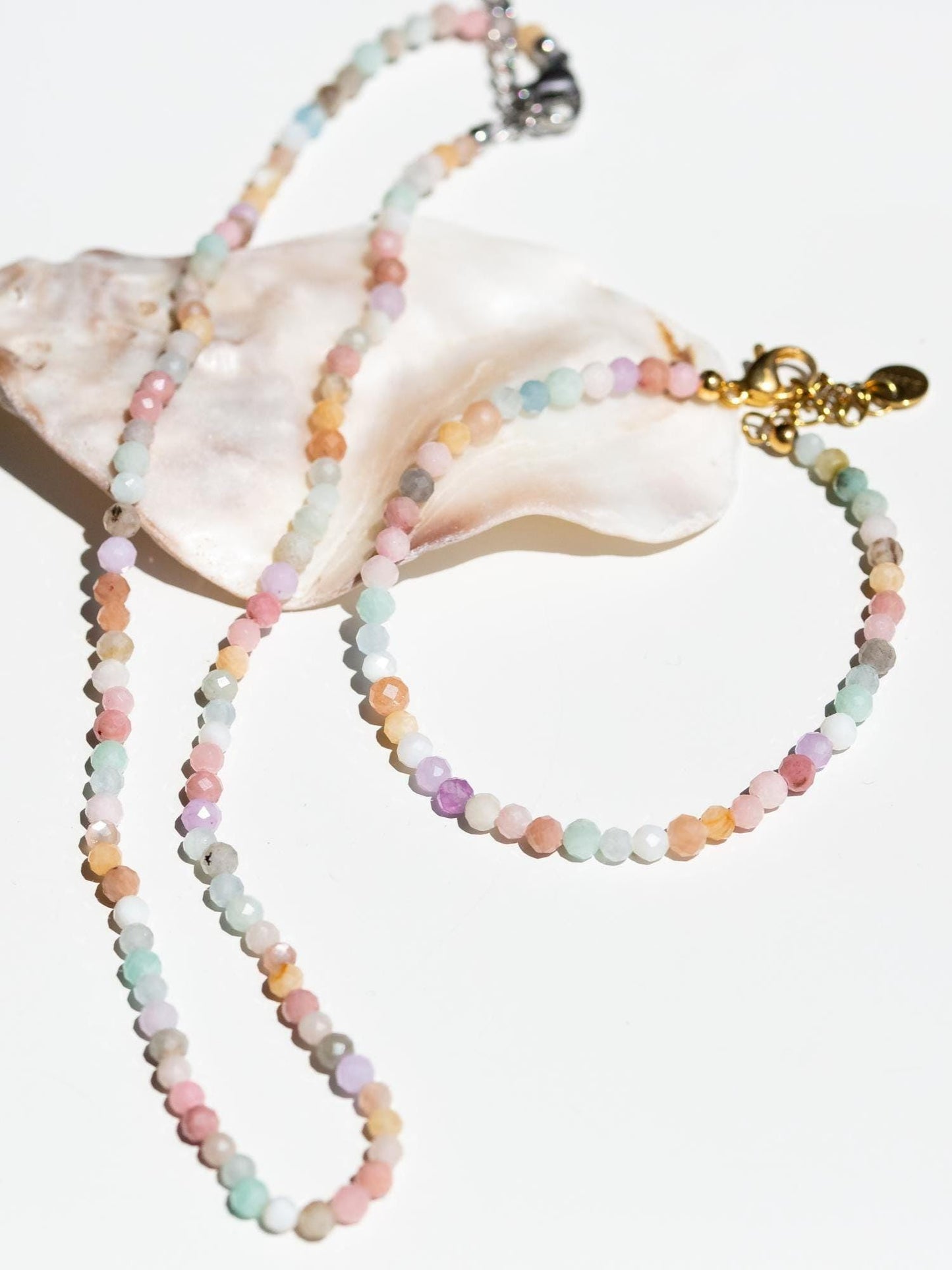 PASTEL SUNRISE - Bunter Edelstein-Choker mit über 15 verschiedenen Natursteinen